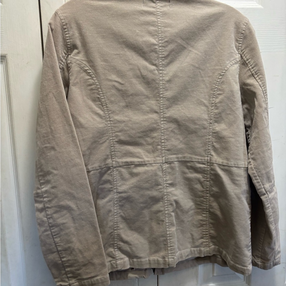Outer Edge Beige Zip-Up Jacket - image 7